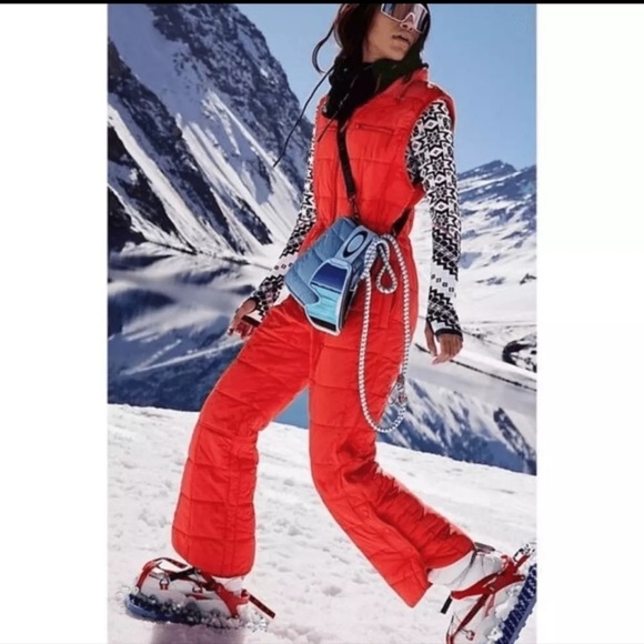 Free People FP Movement Pippa Packable Puffer Suit One Piece Ski Suit Packable - Picture 1 of 14